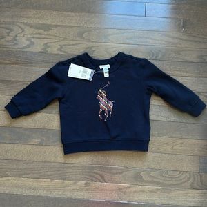 Ralph Lauren baby fleece sweatshirt. NWT. 24 months.